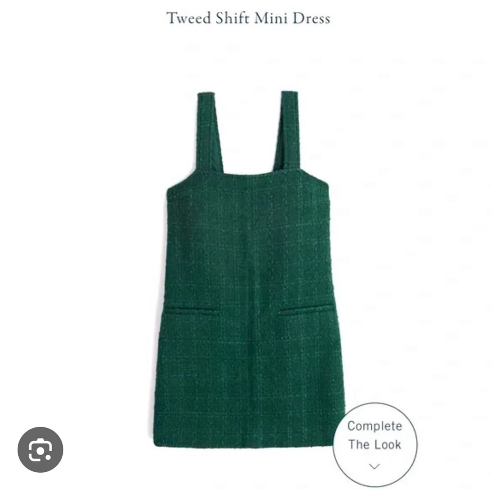 abercrombie green tweed mini dress - size XL